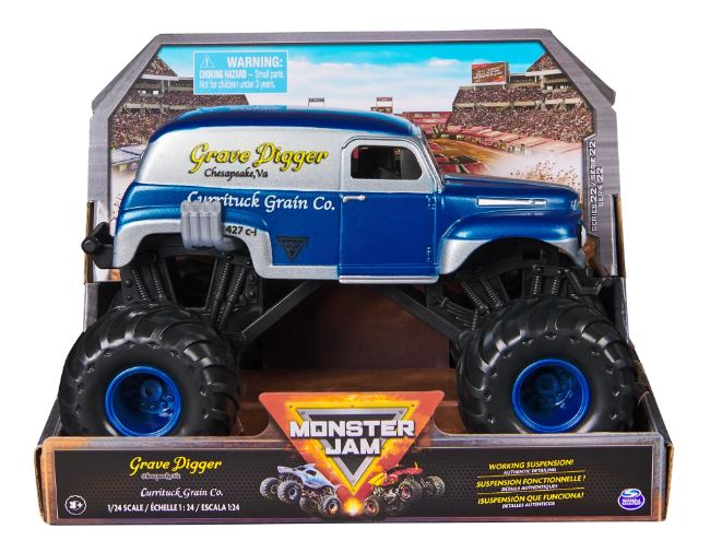 MONSTER JAM 1:24 DIE CAST MONSTER TRUCK SERIES 22 - GRAVE DIGGER CURRITUCK GRAIN CO.