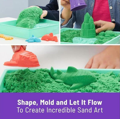 KINETIC SAND SANDBOX SET - GREEN