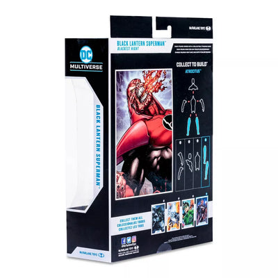 DC 7IN FIGURES BLACKEST NIGHT BLACK LANTERN SUPERMAN - Toyworld Frankston