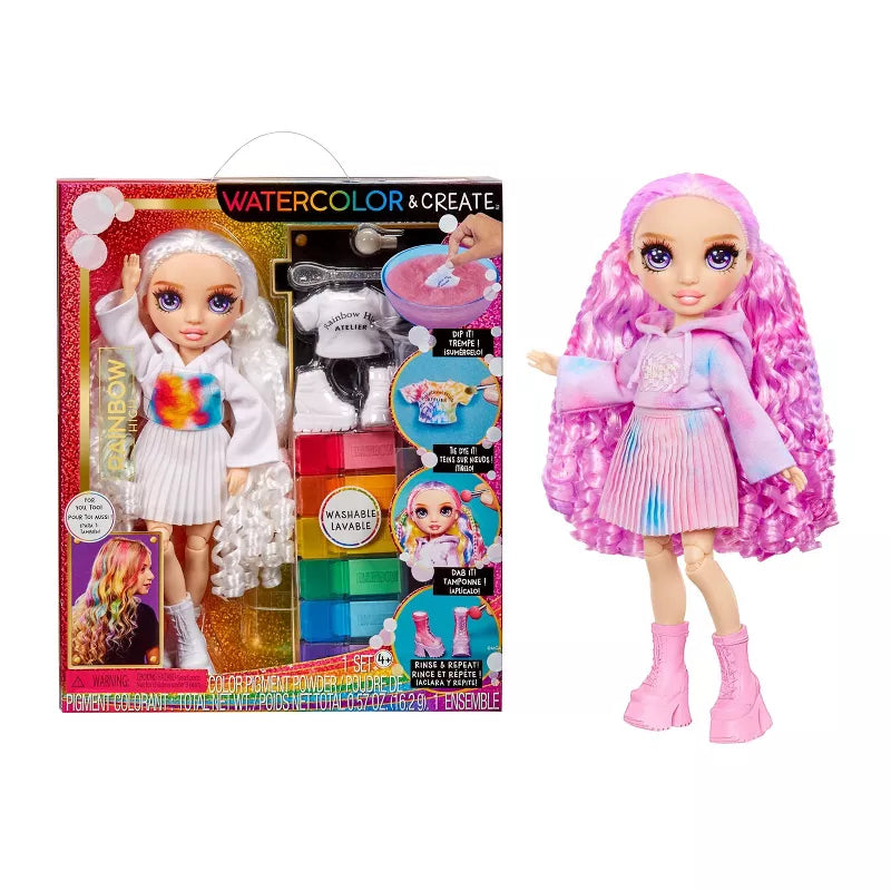 Rainbow High Colour and Create New Theme  Dolls - Purple eyes