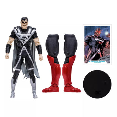 DC 7IN FIGURES BLACKEST NIGHT BLACK LANTERN SUPERMAN - Toyworld Frankston