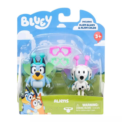 BLUEY 2IN FIGURE 2 PACK - ALIENS - Toyworld Frankston