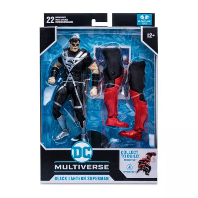DC 7IN FIGURES BLACKEST NIGHT BLACK LANTERN SUPERMAN - Toyworld Frankston