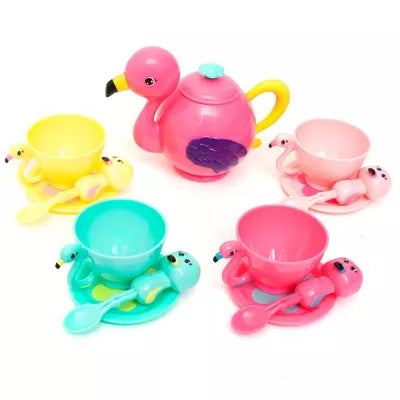 ZOO TROOP FLAMINGO TEA SET 13 PC