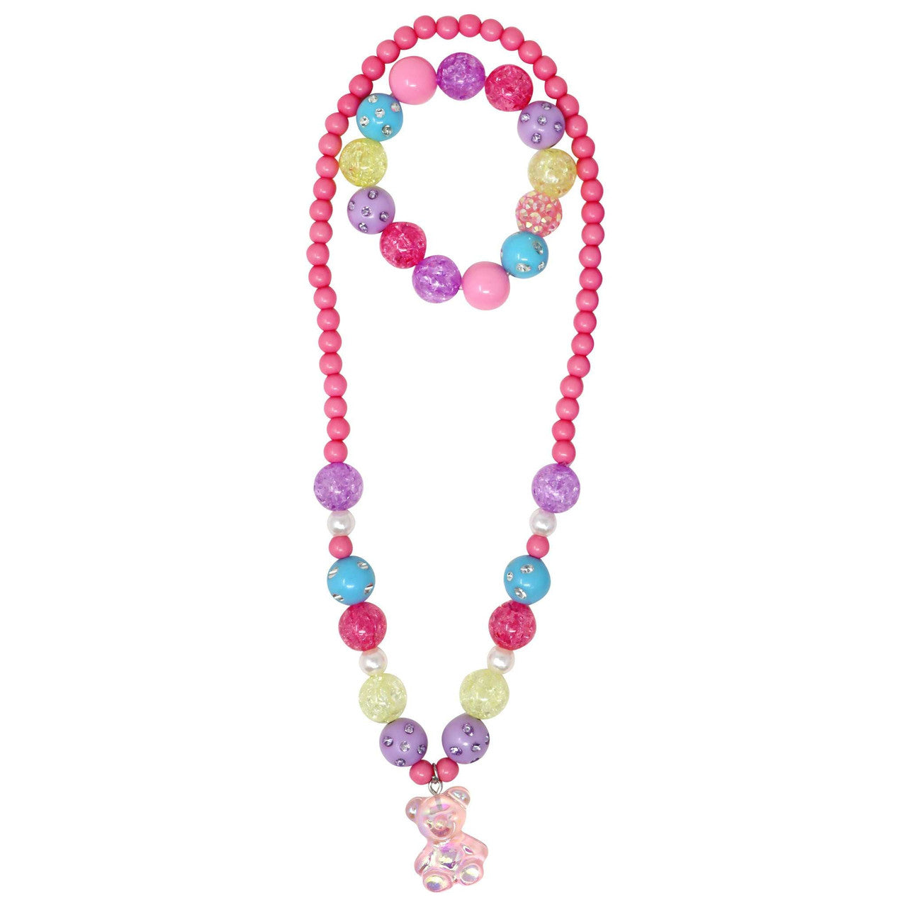 PINK POPPY - GUMMY BEAR NECKLACE AND BRACELET SET - Toyworld Frankston
