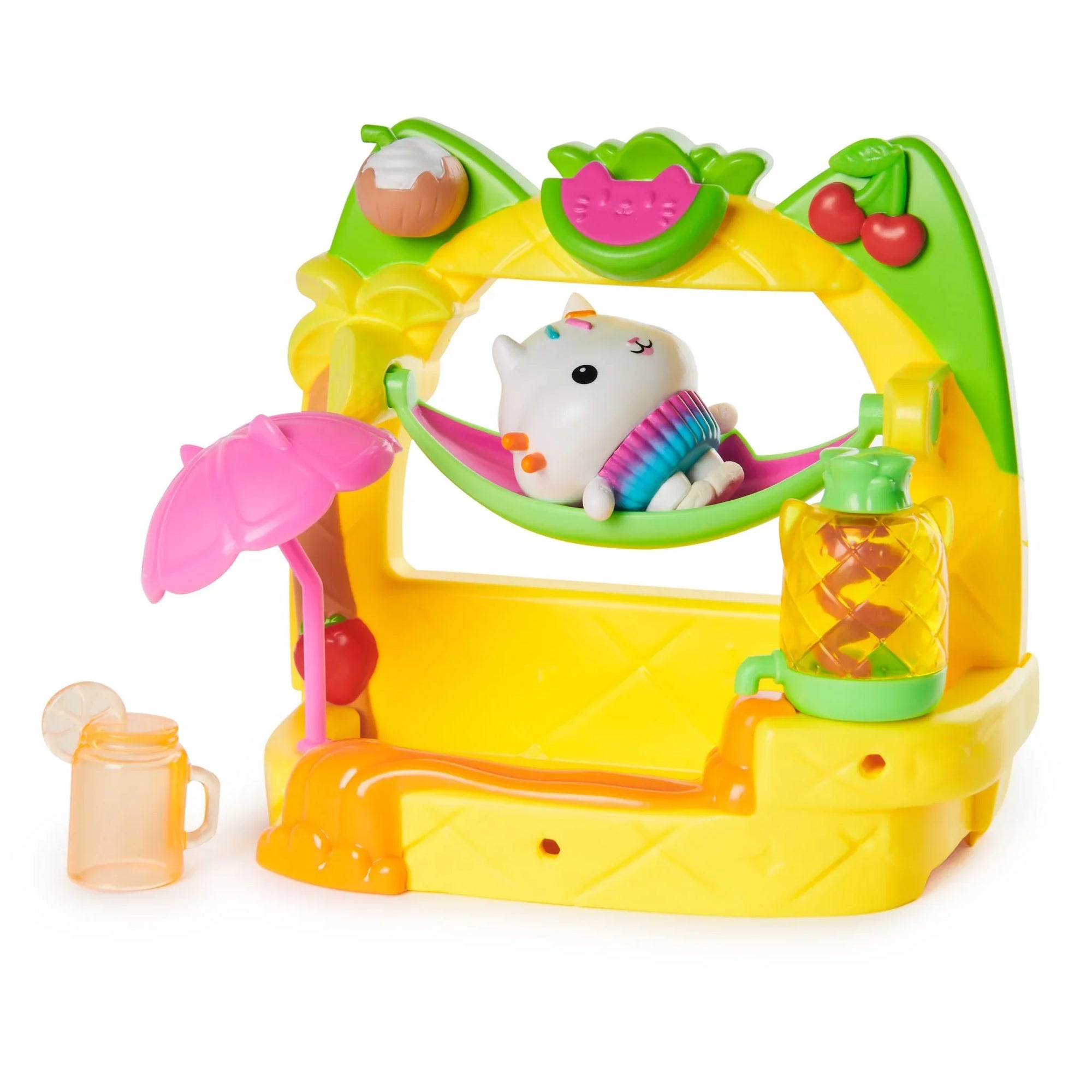 GABBY'S DOLL HOUSE - CAKEY'S FRUIT SMOOTHIE PARTY BALCONY SET - Toyworld Frankston