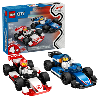 LEGO CITY 60464 F1 WILLIAMS RACING AND HAASF1 RACE CAR