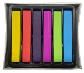 VIBRANT HAIR CHALK 6 COLOURS - Toyworld Frankston