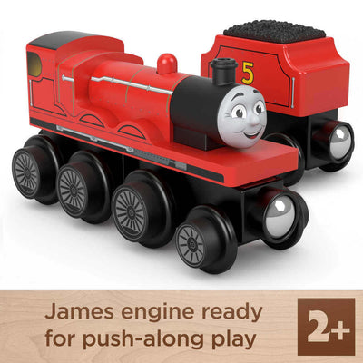THOMAS AND FRIENDS WOODEN RAILWAY - JAMES - Toyworld Frankston