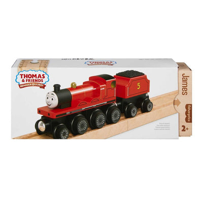 THOMAS AND FRIENDS WOODEN RAILWAY - JAMES - Toyworld Frankston