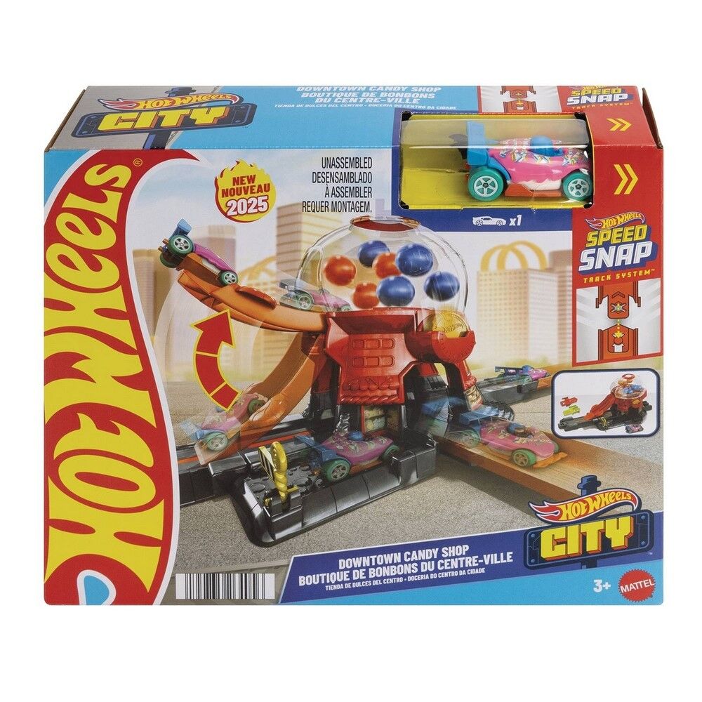 HOT WHEELS CITY DOWNTOWN CANDT SHOP PLAYSET