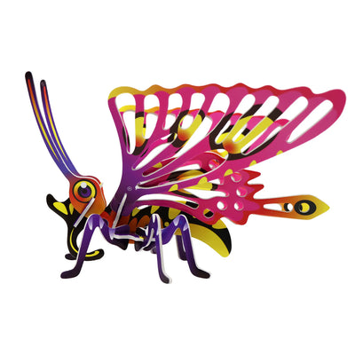 BUILD YOUR OWN INSECT BACKYARD BITES 3D PUZZLE - BUTTERFLY - Toyworld Frankston