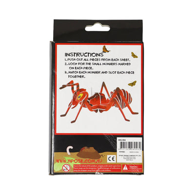 BUILD YOUR OWN INSECT BACKYARD BITES 3D PUZZLE - ANT - Toyworld Frankston