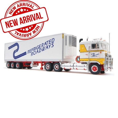 HIGHWAY REPLICAS 1:64 FREIGHT SEMI - REFRIGERATED ROADWAYS - Toyworld Frankston