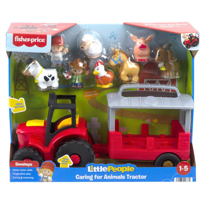 LITTLE PEOPLE - CARING FOR ANIMALS TRACTOR - Toyworld Frankston