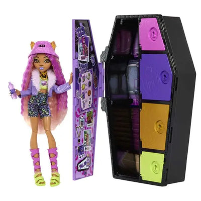 MONSTER HIGH - SKULLTIMATE SECRETS - CLAWDEEN WOLF FASHION FIGURE SERIES 1 - Toyworld Frankston