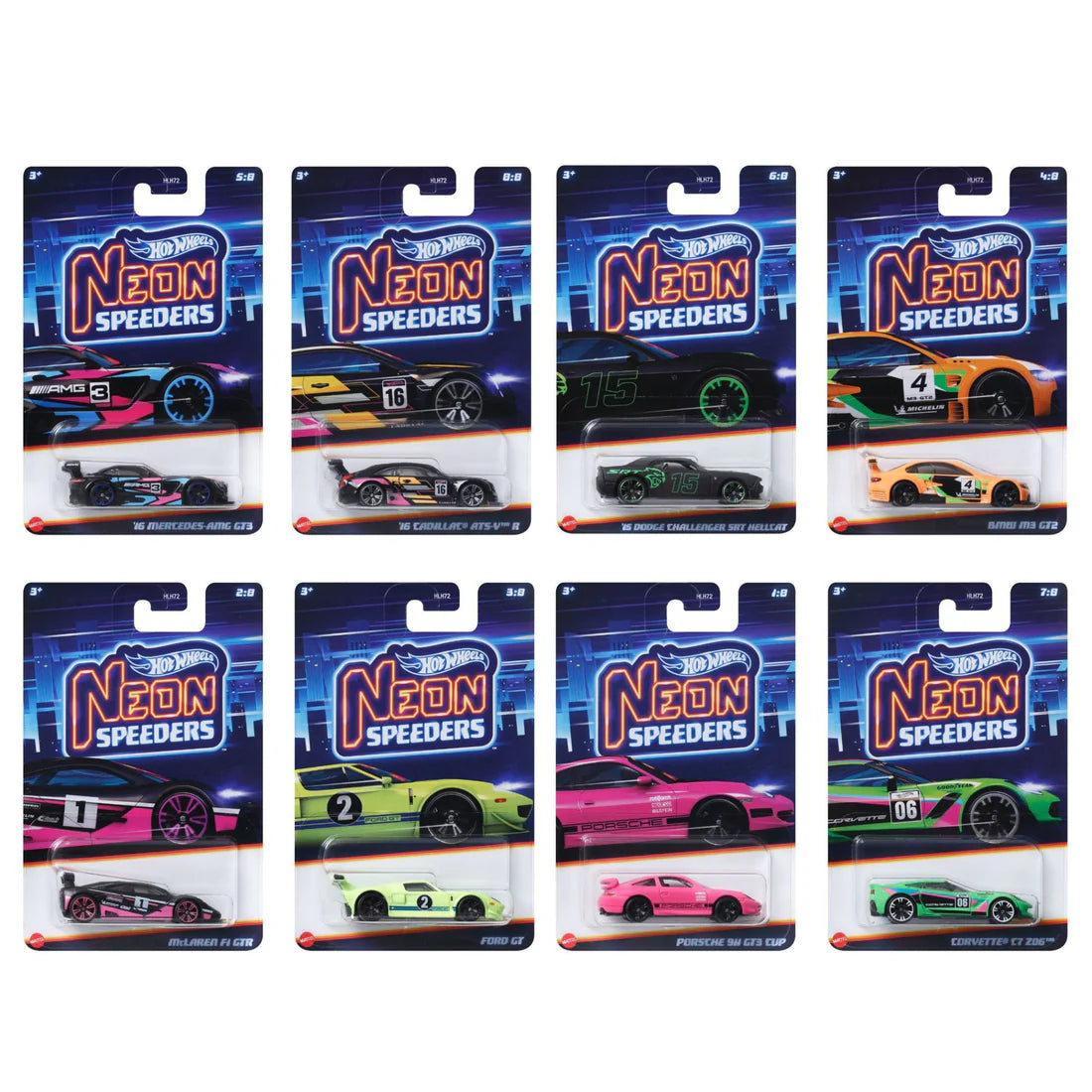 HOT WHEELS NEON SPEEDERS ASST