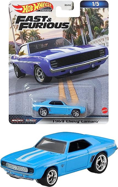 HOT WHEELS PREMIUM FAST & FURIOUS 1969 CHEVY CAMARO - Toyworld Frankston