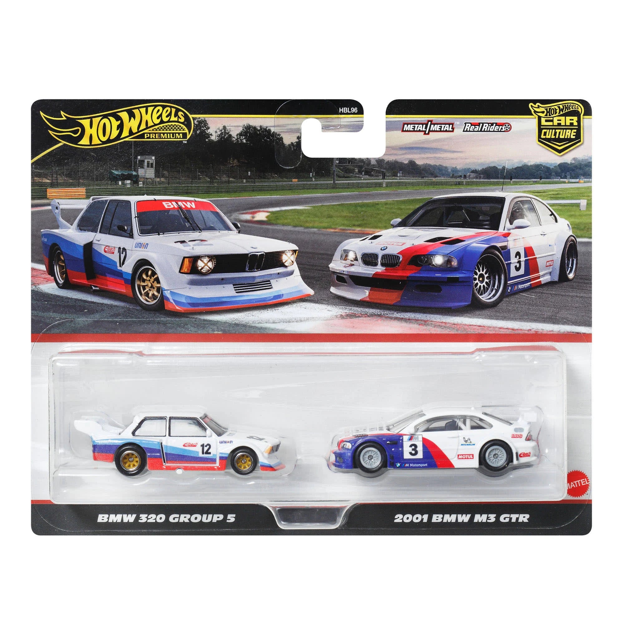 Hot Wheels with two race BMW's