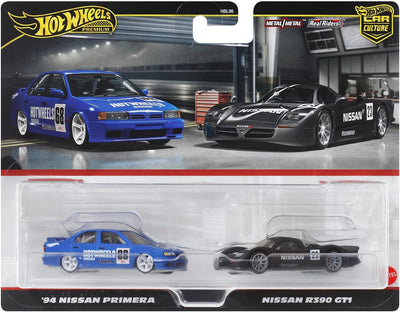 HOT WHEELS PREMIUM 2 PACK '94 NISSAN PRIMERA / NISSAN R390 GT1 - Toyworld Frankston