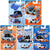Collection of Hot Wheels model car packages with various vehicles and branding.