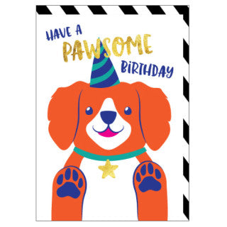 CARD - HAVE A PAWSOME BIRTHDAY - Toyworld Frankston