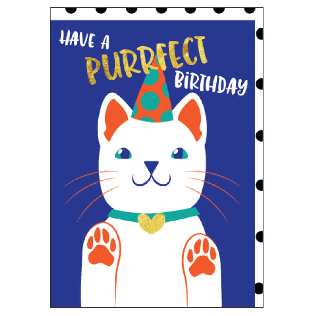 CARD - HAVE A PURRFECT BIRTHDAY - Toyworld Frankston