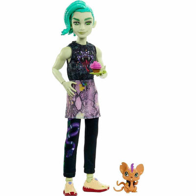 MONSTER HIGH DOLL DEUCE GORGON WITH PET AND ACCESSORIES - Toyworld Frankston