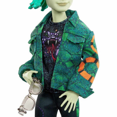 MONSTER HIGH DOLL DEUCE GORGON WITH PET AND ACCESSORIES - Toyworld Frankston