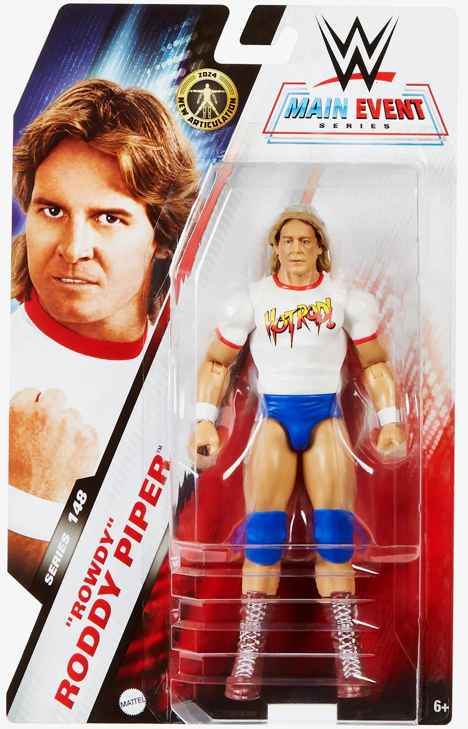 WWE MAIN EVENT SERIES FIGURE - ROWDY RODDY PIPER - Toyworld Frankston