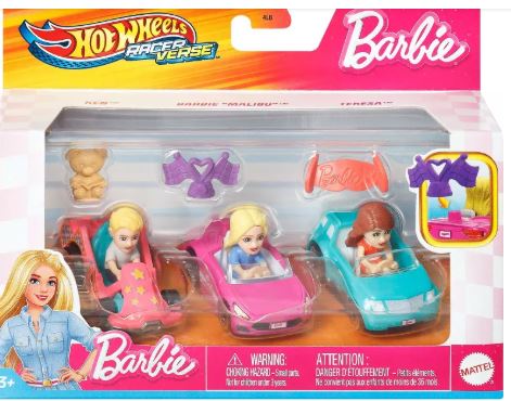 HOT WHEELS RACERVERSE - BARBIE 3 PACK