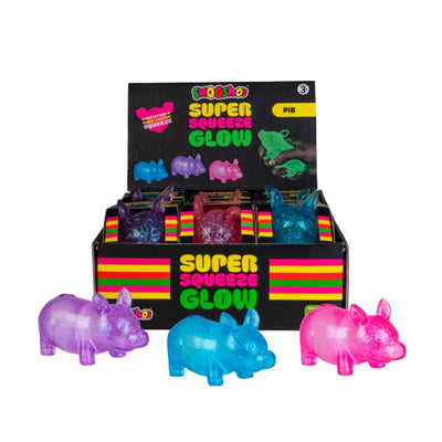 SMOOSHOS SUPER SQUEEZE GLOW IN THE DARK PIG