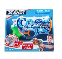 ZURU X SHOT-FAST FILL WATER GUN-NANO-BLUE SWIRL - Toyworld Frankston