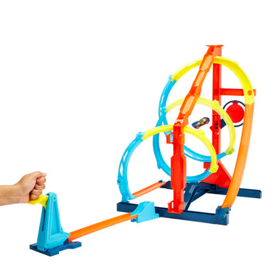 HOT WHEELS TRACK BUILDER UNLIMITED CORKSCREW TWIST KIT - Toyworld Frankston