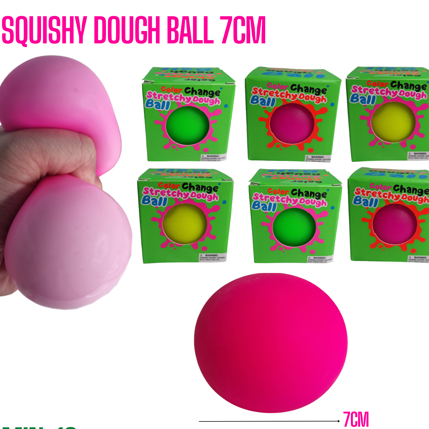 COLOUR CHANGE STRETCHY DOUGH BALL- ASSORTED - Toyworld Frankston