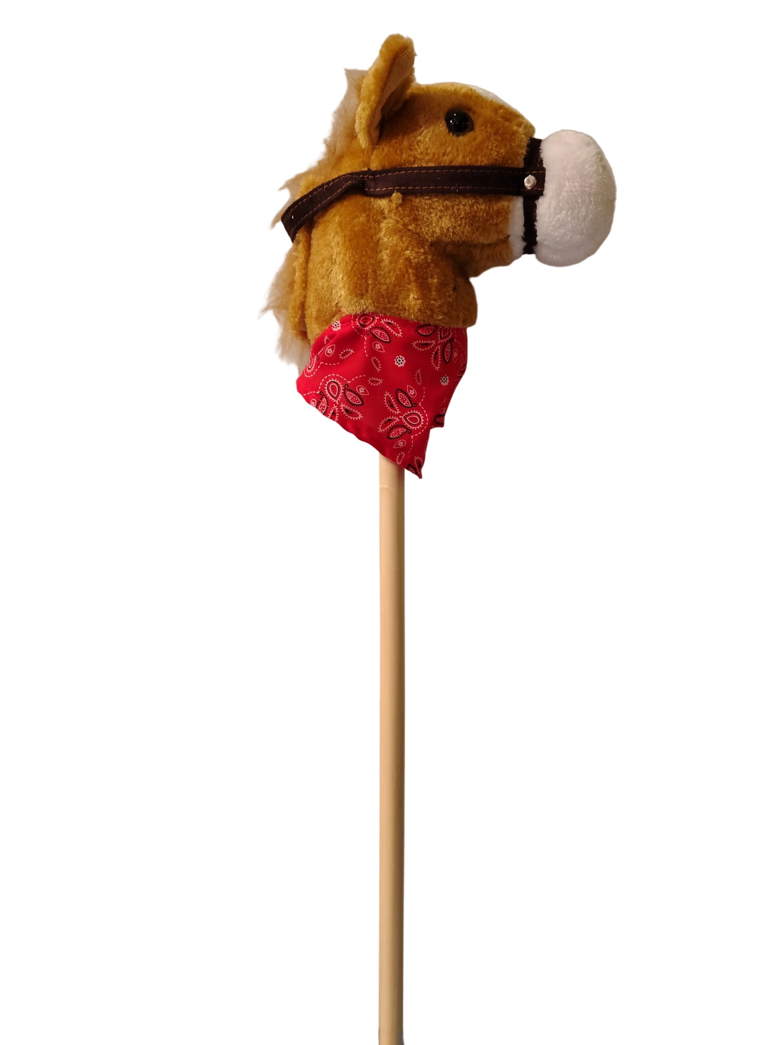 HOBBY HORSE - HORSE STICK WITH SOUND RED
