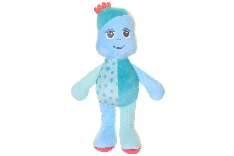 Character Igglepiggle from the Night Garden, featuring blue color with polka dots and red details.