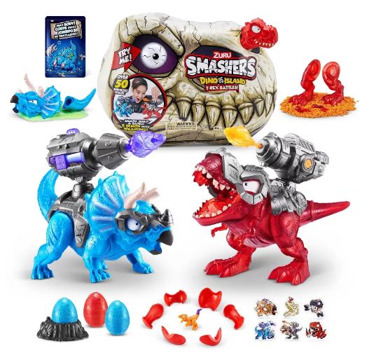 ZURU SMASHERS - DINO ISLAND T REX BATTLES PLAYSET - Toyworld Frankston
