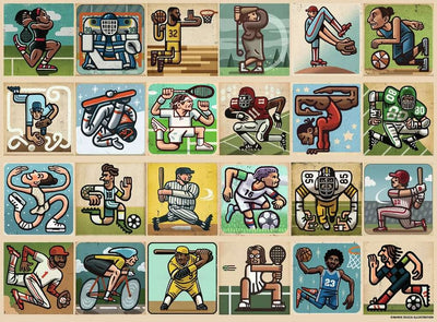 RAVENSBURGER - AWESOME ATHLETES 300PCS - Toyworld Frankston