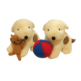 JASNOR - SPOT THE DOG - TEDDY OR BALL 10CM SOFT PLUSH