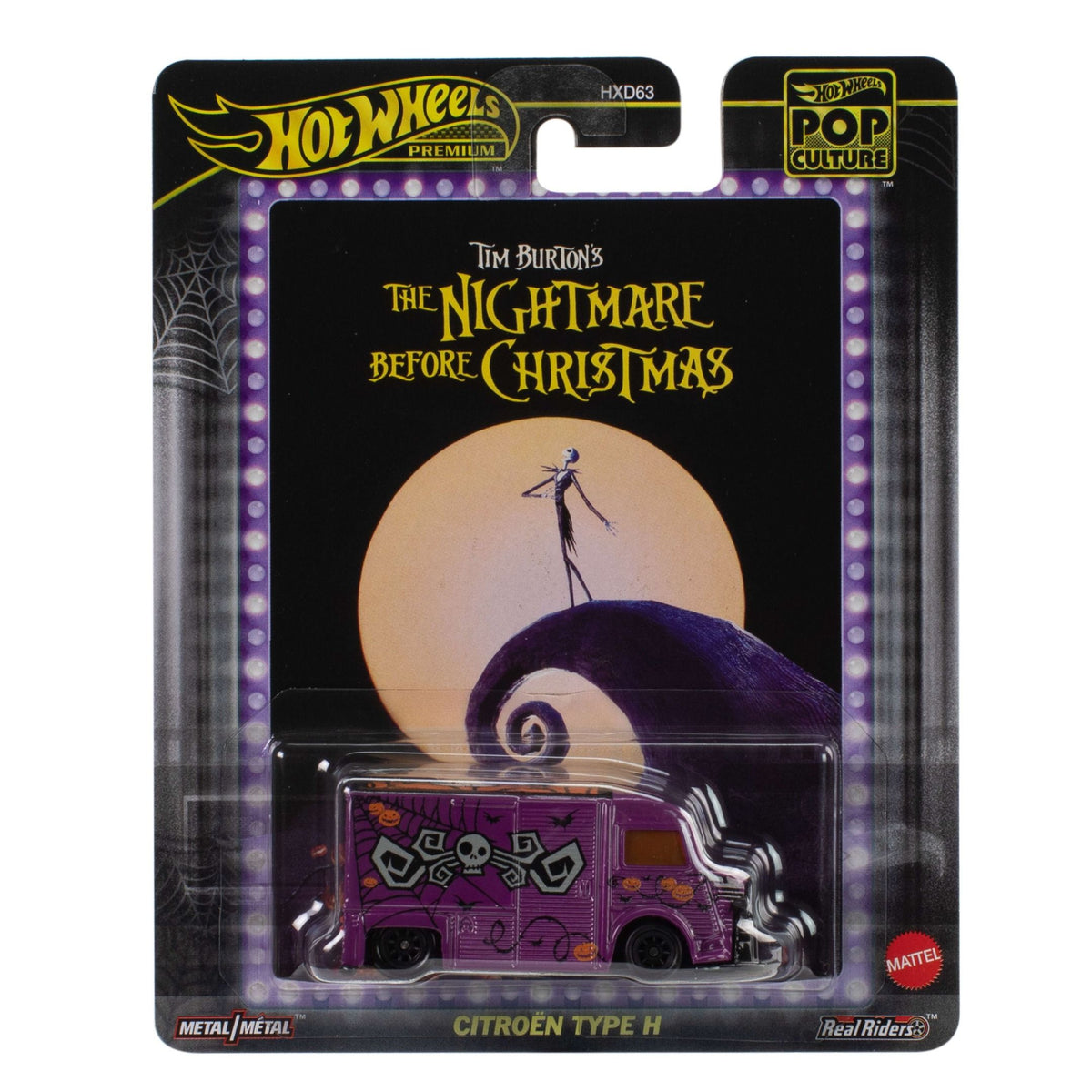 HOT WHEELS POP CULTURE - THE NIGHTMARE BEFORE CHRISTMAS CITROEN TYPE H - Toyworld Frankston