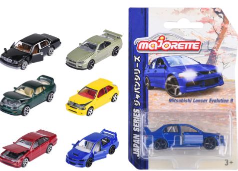 MAJORETTE JAPAN SERIES PREMIUM CARS 6 ASSORTMENT