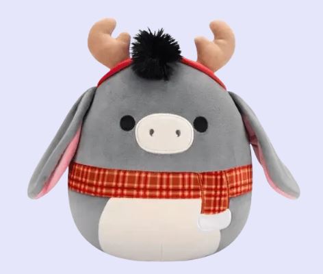 SQUISHMALLOWS - 2024 HOLIDAY ASSORTMENT 7.5 INCH - JASON THE DONKEY - Toyworld Frankston