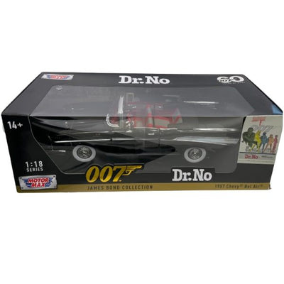 MOTORMAX 1:18 DIECAST MODEL - JAMES BOND 'DR. NO' (1962) - 1957 CHEVROLET BEL AIR - Toyworld Frankston