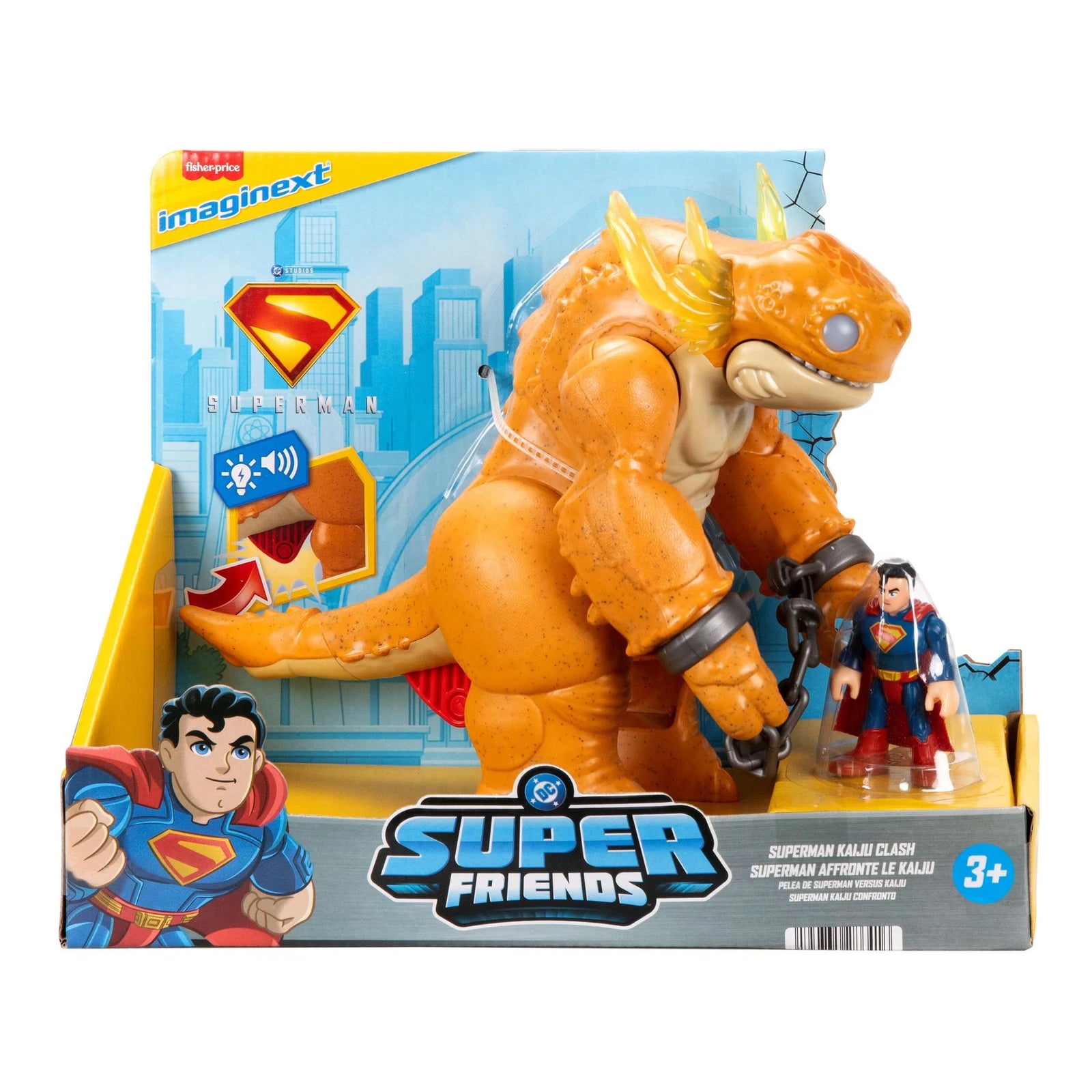 IMAGINEXT DC SUPER FRIENDS - SUPER MAN KAIJU CLASH