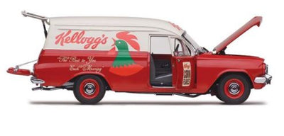 CLASSIC CARLECTABLES 1:18 HOLDEN EH PANEL VAN KELLOGS - Toyworld Frankston
