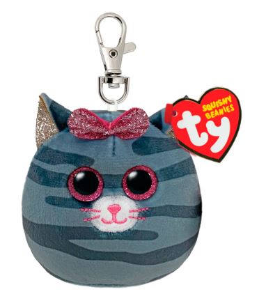 TY SQUISHY BEANIES - KIKI THE CAT CLIP - Toyworld Frankston