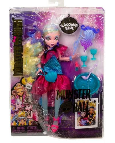 MONSTER HIGH  LAGOONA BLUE IN  MONSTER BALL PARTY DRESS - Toyworld Frankston