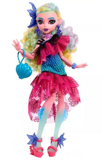 MONSTER HIGH  LAGOONA BLUE IN  MONSTER BALL PARTY DRESS - Toyworld Frankston