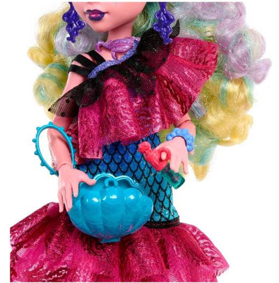 MONSTER HIGH  LAGOONA BLUE IN  MONSTER BALL PARTY DRESS - Toyworld Frankston